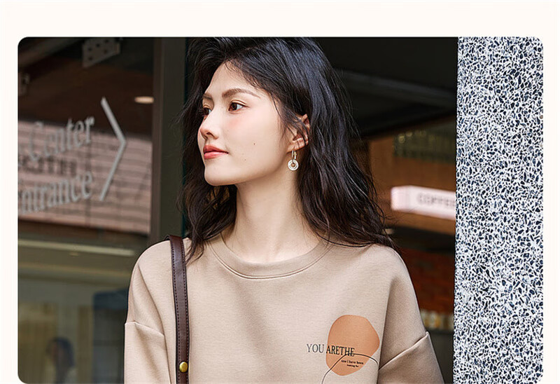 Dme [Quality Control Set] Spring And Autumn Commuter Round Neck Air Layer Top Printed Half Skirt Two-Piece Set for Wome 5
