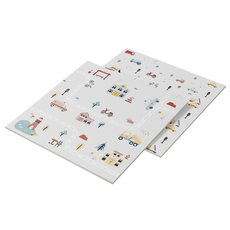 Beiboshi Babybox Antibacterial Crawling Mat, EPE Baby Play Mat, Children's Interlocking Foam Floor Mat, 9 Pieces, 2CM Thick