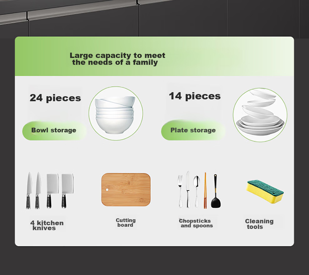 Shuaishi Kitchen Storage Rack, Stainless Steel Sink Shelf, Dish Organizer, Basin Drainer, with Cabinet Doors, 85cm Long 11