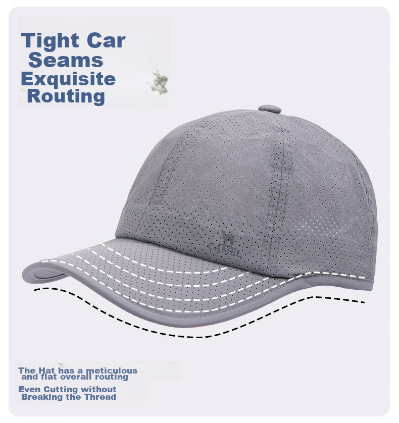 CAMEL Baseball Cap, Soft Top, for Women with Large Head Circumference, Slimming Effect, Face-Slimming, Versatile, Breathable Hat for Men, Duck Tongue Cap, 173BB00026 12
