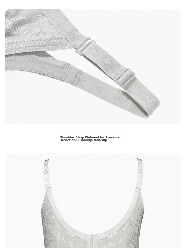 Aimer Push-Up Side Support Adjustable Large Bust Minimizer Sexy Plus Size Bra AM11571 Gray A75 25