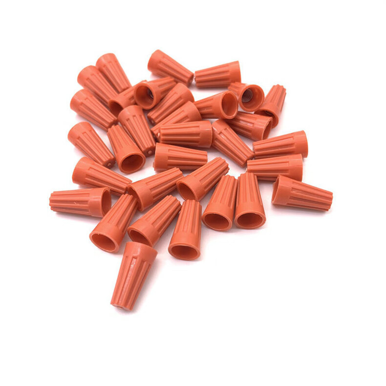 qefh 接线压线帽p2螺旋式接线端子头螺旋弹簧接线帽电线并线帽 p1橙红