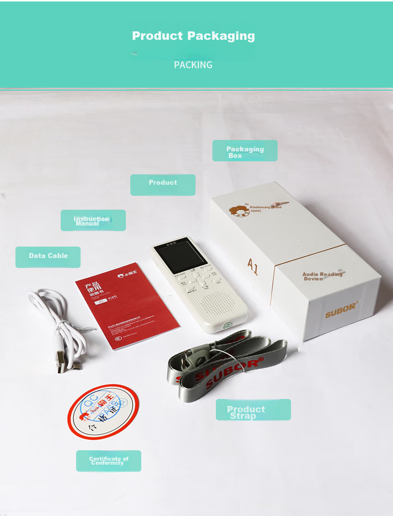 Xiaobawang V1 Learning Device, Intelligent Repeater, English Listening Aid for Primary, Middle And High School Students, Synchronized Reading Pen, Portable Learning Machine 14