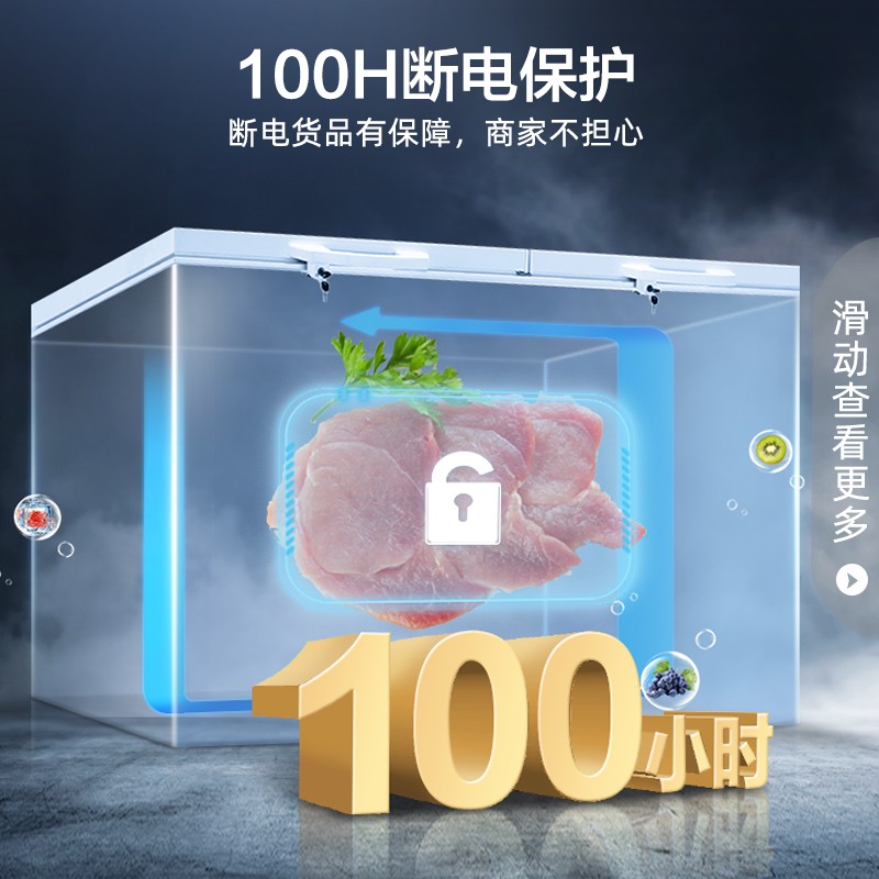 容声（Ronshen） 145升小型冰柜家用单温冷柜 一级能效母婴母乳小冰箱 冷藏冷冻 减霜80%BD/BC-145MSYA