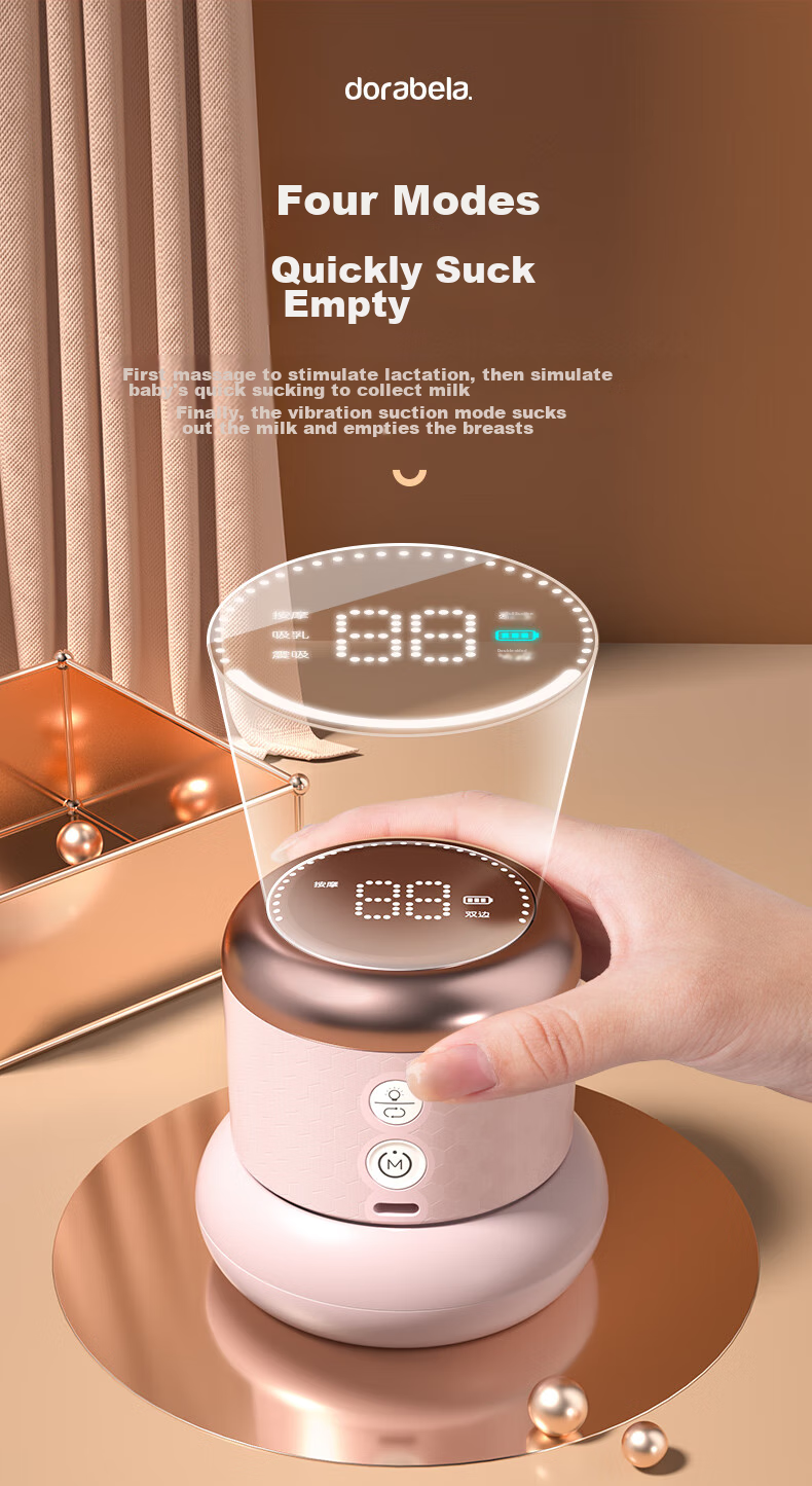 Dora Bela Electric Breast Pump, Double-Sided Painless Fully Automatic High-Suction Milk Extractor, Variable Frequency Breast Milk Suction Device, Postpartum Massage And Milk Collectio 4
