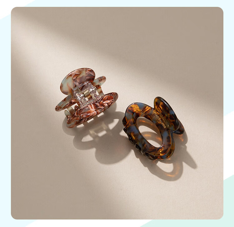 CHIMERA 2 Small Size Shawl Hair Claw Clips, French Half-Updo Back of Head Hair Clips, Bangs Clips, Hair Accessories for Women, Mid-Autumn Festival Gift 22