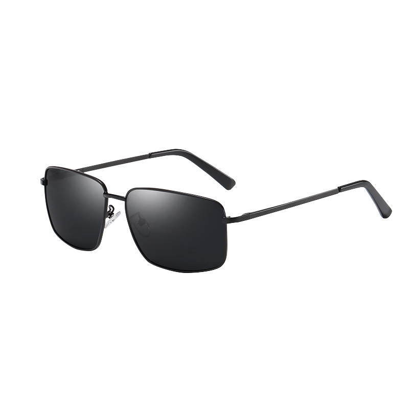 40,000 Kilometers Men's Single Beam Small Square Polarized Sunglasses UV Protection Driving Glasses