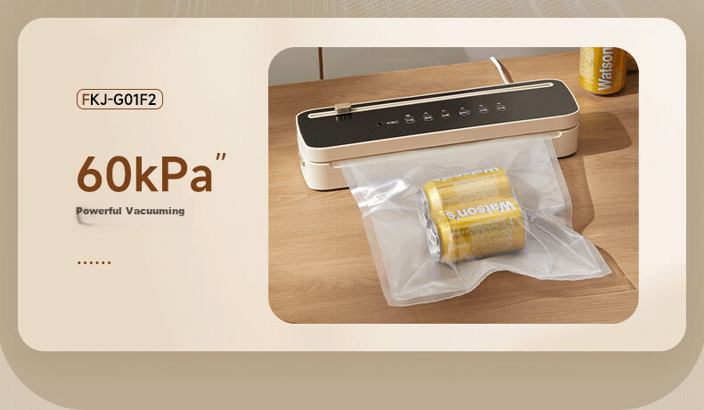 Bear Vacuum Sealing Machine, Home And Commercial Fully Automatic Vacuum Sealing All-In Machine, Dry And Wet Dual-Use Vacuum Sealer Packaging Machine FKJ-G01F2 16