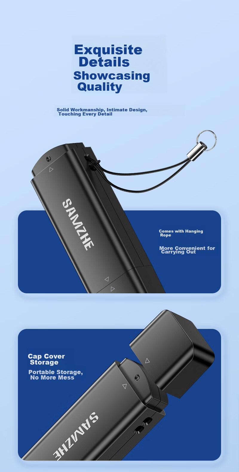 SAMZHE USB3.0 High-Speed Card Reader, Multifunctional SD/TF Card Reader All-In, Supports Smartphones, DSLR Cameras, Dash Cams, Surveillance Memory Cards CRA01B 12