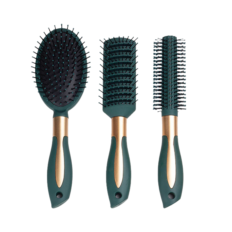 Hepu Cushion Hairbrush Christmas Massage Airbag Volumizing Tool Large Head Scalp Hairdressing Set for Men and Women 3-Piece Set