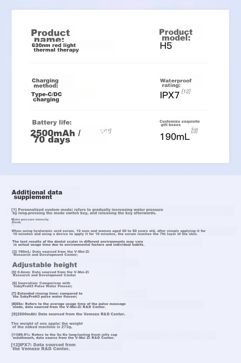 Saky M310 Oral Irrigator Water Flosser Portable Large Capacity Tank 2 Professional Nozzles Sea Salt Blue Gift for Girlfriend/Boyfriend 16