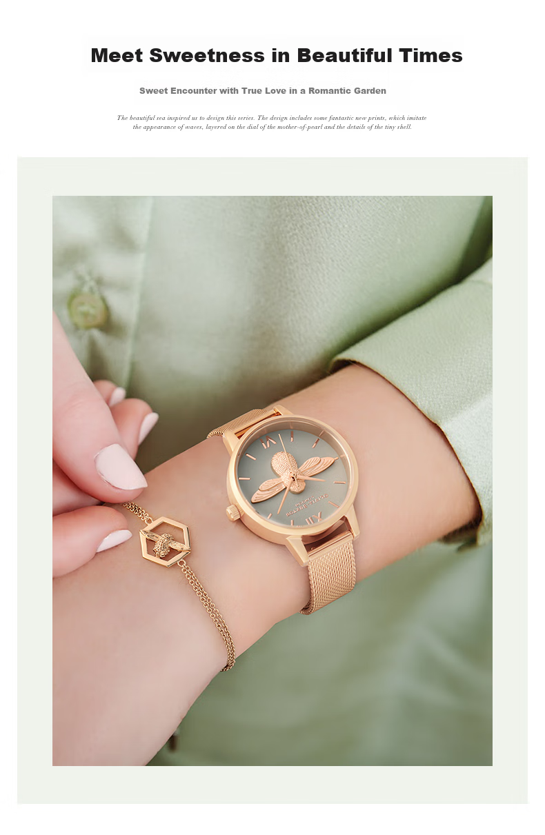 OLIVIA BURTON Women's Watch, Ob Self-Operated Little Bee, European And American Fashion, Birthday And Mid-Autumn Festival Gift for Girlfriend, OB16EX116 4