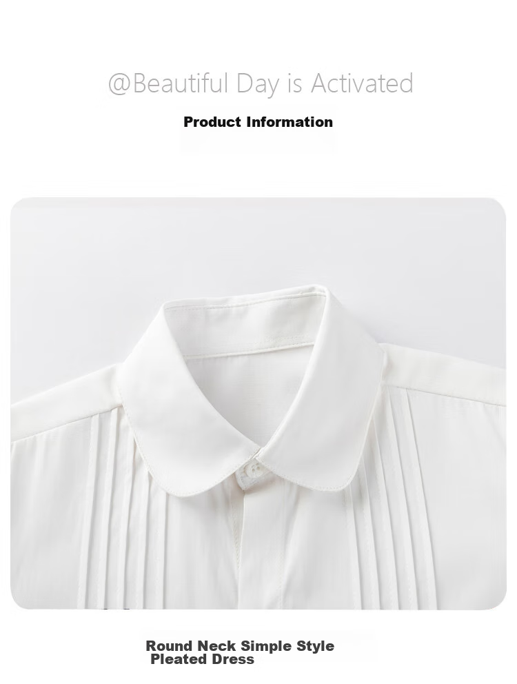 Yinuofang Children's White Long-Sleeve Shirt, Children's Day Performance Costume, Undershirt for Girls, Girls' Shirt for Large Chorus T-Shirt 19
