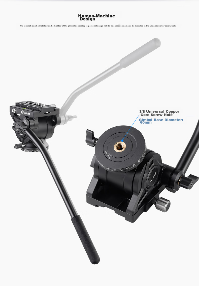 Leofoto Gimbal, Hydraulic Gimbal, DSLR And Mirrorless Camera Telephoto Lens for Video Shooting, Bird Photography, Independent Non-Adjustable Damping Panoramic Hydraulic Gimbal BV-15 10