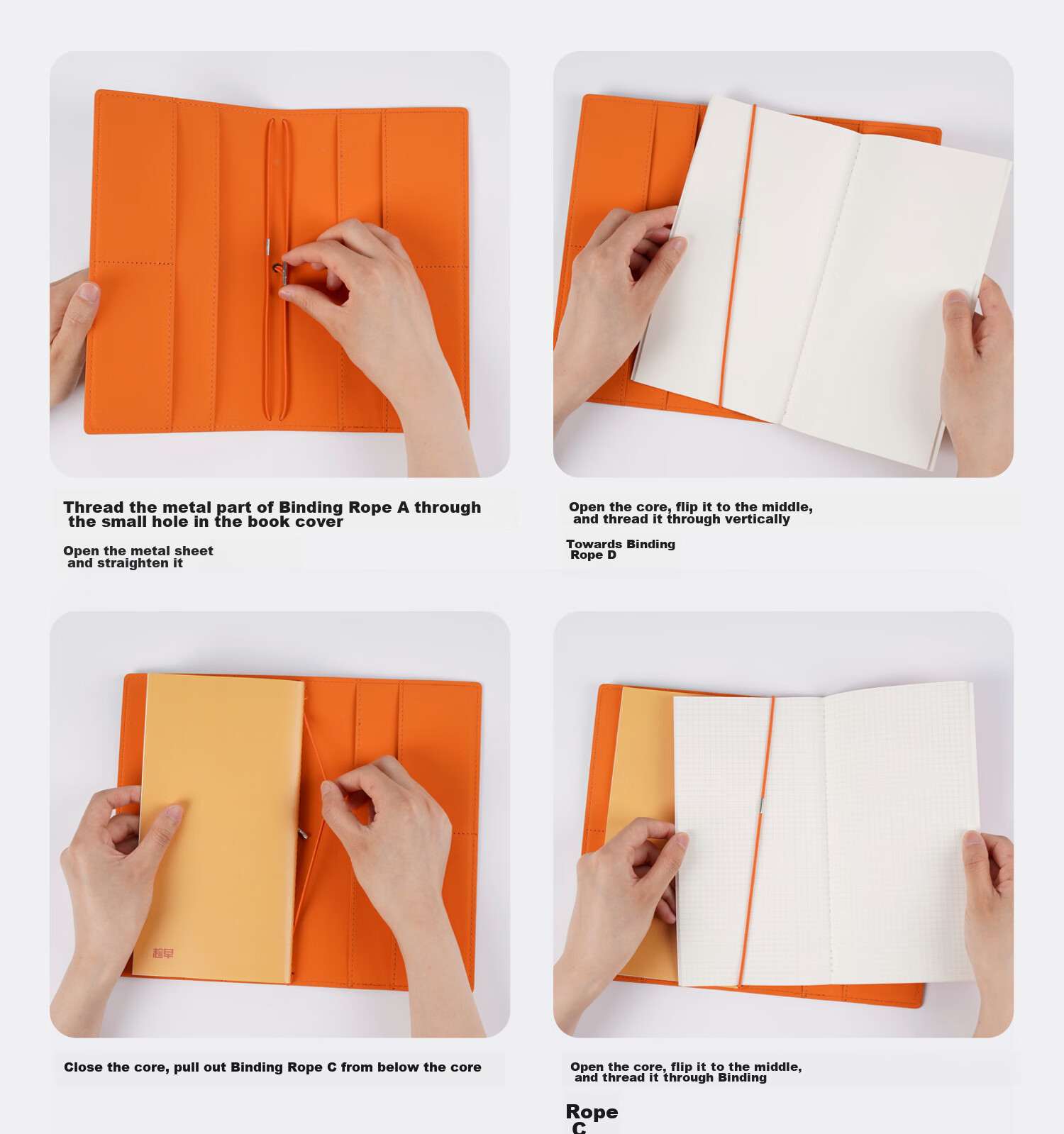 Chenzao Travel Guide with Detachable Replaceable Dot Matrix Core, 60 Pages 15