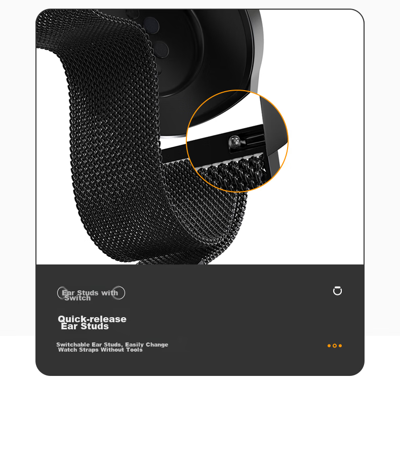 CangHua Compatible with Huawei Fit5 Watch Band, Milanese Magnetic Strap for Huawei Watch Fit3/fit4/fit4Pro/fit5/fit5Pro, Women's And Men's Summer Metal Watchband 11