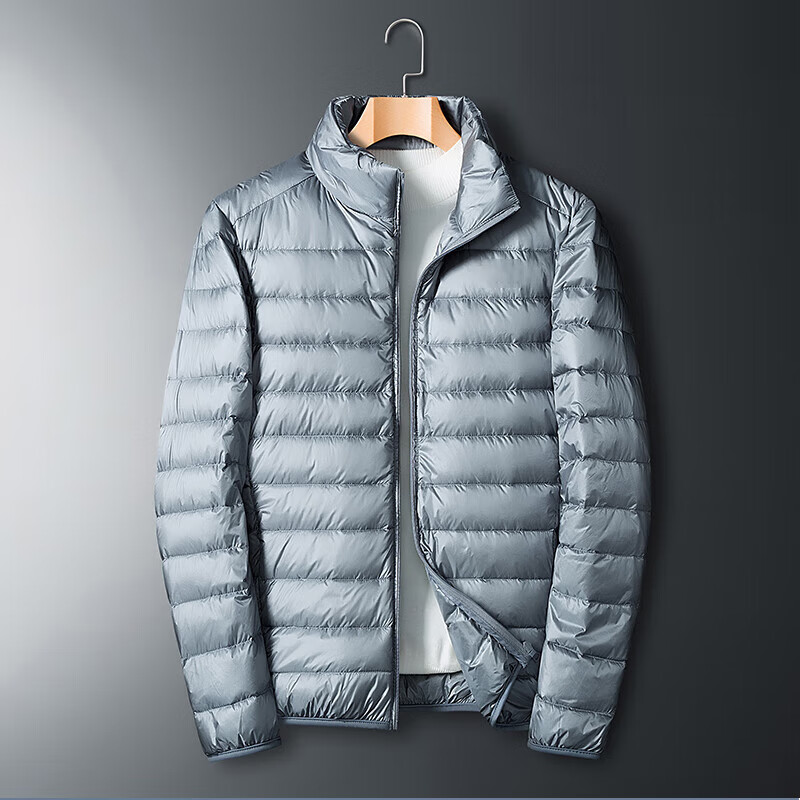 Mianzhi Men's down Jacket, Autumn And Winter Casual Large Size Warm Lightweight Outdoor Coat for Young And Middle-Aged, Black, XL 8