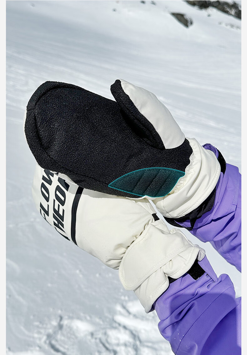 Flow Theory Kevlar Ski Gloves, Windproof, Waterproof, Warm, Wear-Resistant, Professional Single And Double Board Gloves 12