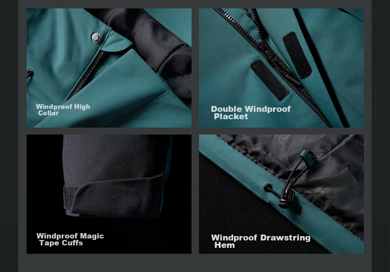 CAMEL Windbreaker Jacket for Men And Women, Trendy Sports Outdoor Rainproof Mountaineering Coat, Autumn And Winter Outerwear M34CAFO730D 23