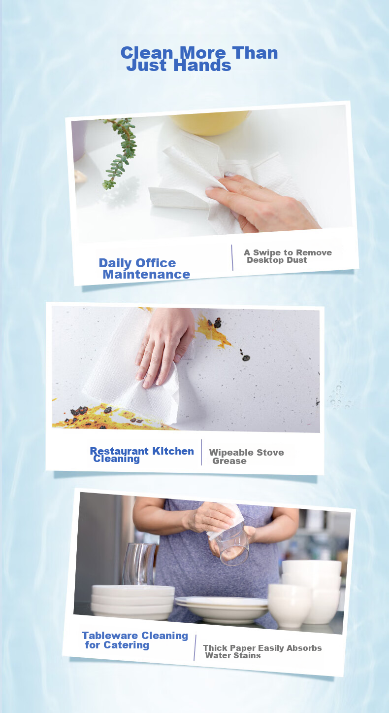 Vinda Hand Towel Paper, 1-Ply, 200 Sheets * 20 Packs, Commercial Use, Kitchen Dry Hand Paper, Absorbent, VS2156 New 7