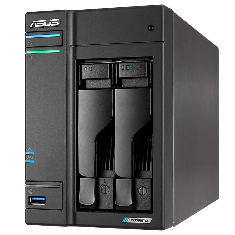 ASUS AS6702T 2-Bay Quad-Core Processor NAS Network Storage Home Private Cloud Server Personal Cloud with Dual 2.5G Ports (HDD Not Included)