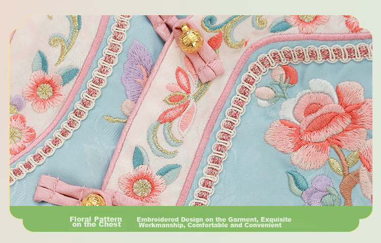 Menghu Zhienyi Hanfu Girls' Dress, Spring And Autumn 2026 Qipao, Two-Piece Set for Girls' Outfit, Ancient Costume Performance Wear, Pink, Size 100 6