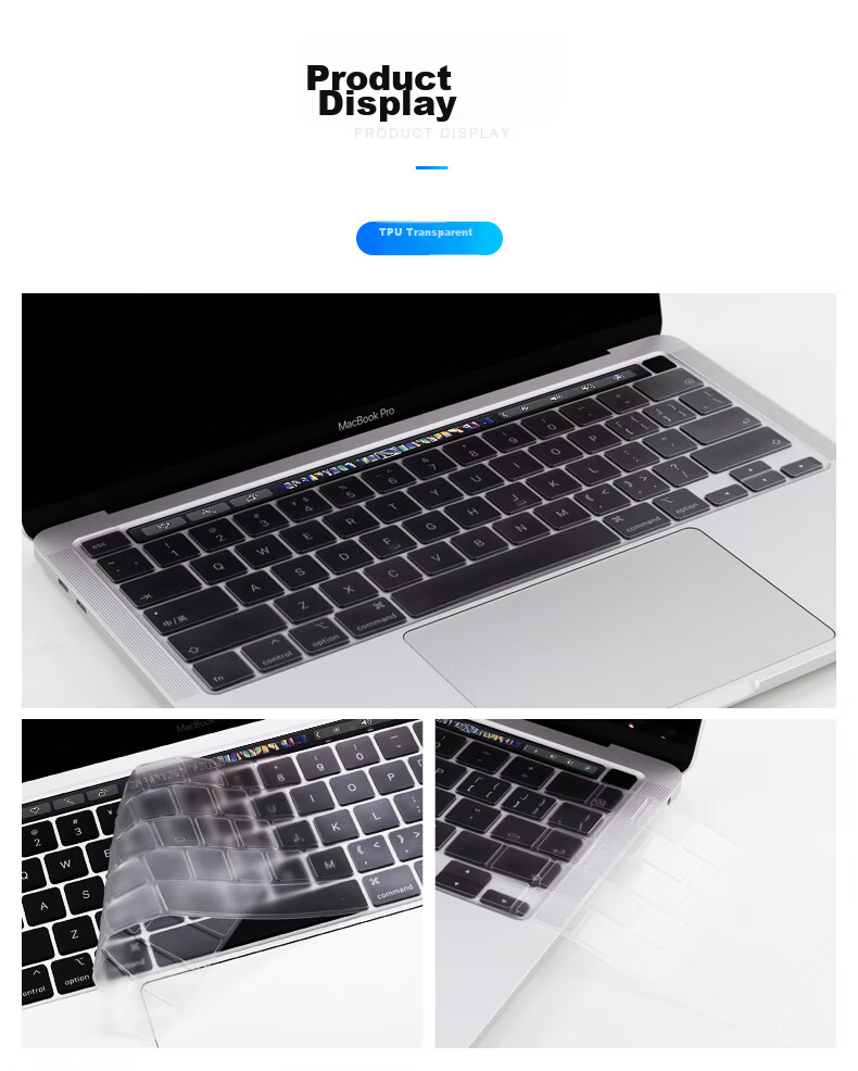LENTION 2025 Apple MacBook Air 15-Inch Laptop Dust Keyboard Cover, M4 Chip A3241 Notebook Functional Keyboard Cover, Compatible with 2024 M3 Quick Keyboard Cover A3114 14