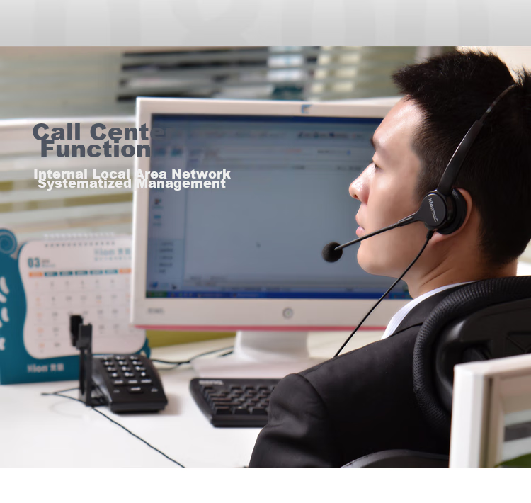HION U800 Call Center Telephone Recording Equipment Recording Telephone Set for Operators Customer Service Landline Recording Telephone Box Computer Dialing (For Fixed-Line Telephone Lines) 2
