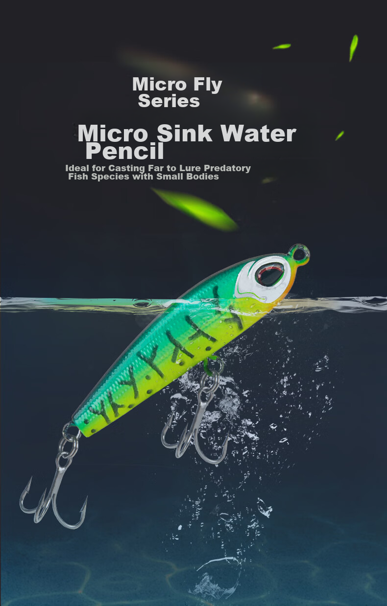 Guowangliya Lure, Micro-Sinking Pencil Long-Casting Lure, Artificial Bait for Freshwater, Topmouth Culter, Red Tail, And Similar Fish, 4g/M07 1