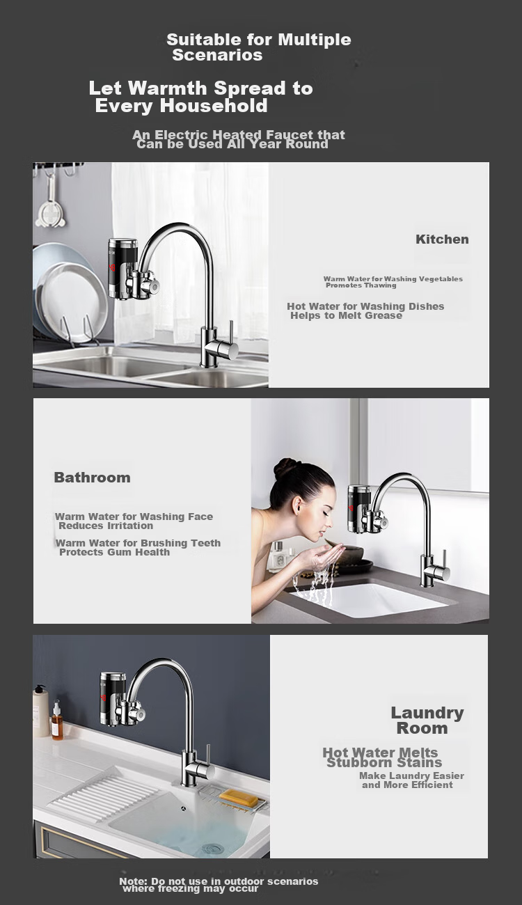 SUPOR Electric Hot Water Faucet, Instant Heating, Kitchen Treasure, Quick-Connect Fast Heating Electric Water Heater, for Bathroom And Balcony, Dual-Use for Cold And Hot Water, Heater 274247-04-CP with Free Leak Protectio 13
