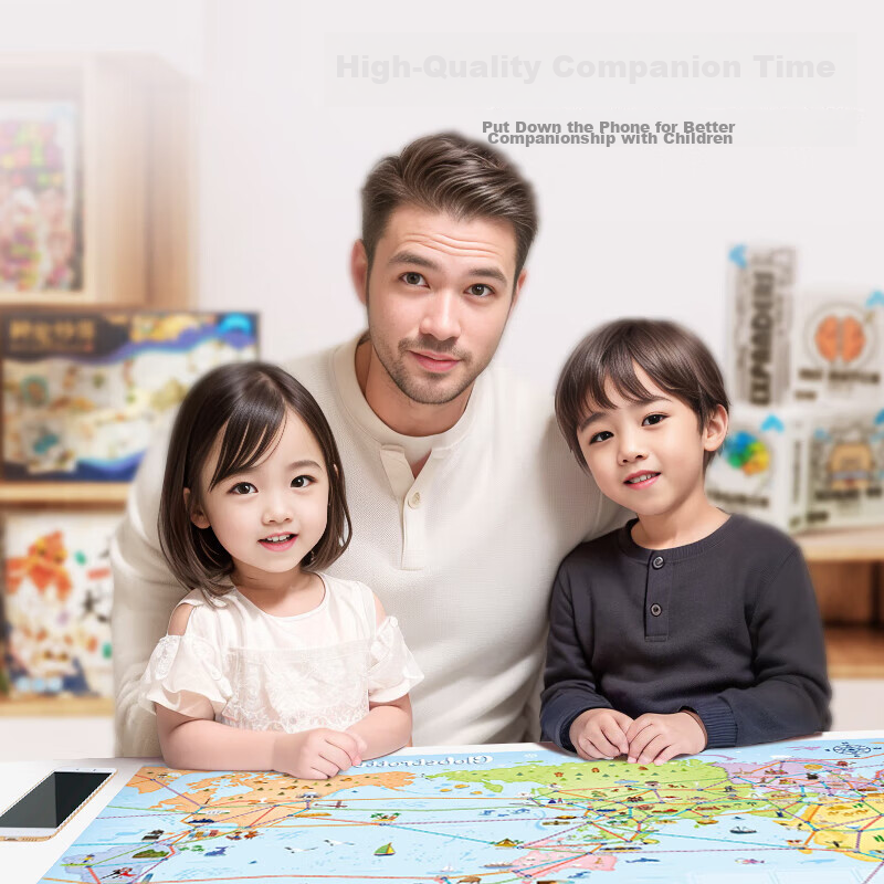 Yaofish Children's Table Game World Travel Globe Toy Set, Parent-Child Interactive Game, Gift for Elementary School Boys And Girls