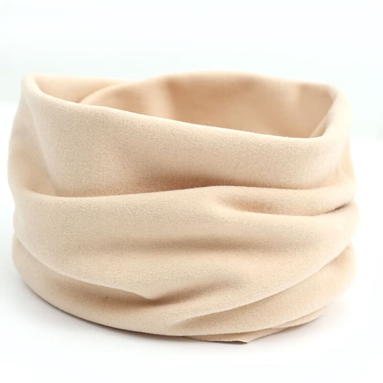 BWNK Neck Warmer for Men And Women, Autumn And Winter Warm Fleece-Lined Thick Knitted Hat, Outdoor Cycling Cold Protection Neck Gaiter, Black 8