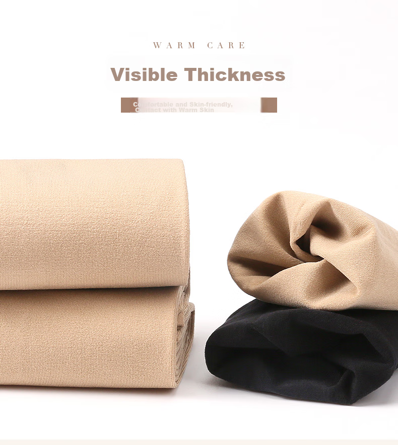 LangSha Silk Stockings for Women, Mid-Length Socks, Spring And Autumn Season, Medium-Thick Velvet Mid-Calf Socks, Black And Flesh Color, Thickened, Anti-Snagging, Wear-Resistant, Antibacterial Socks for Wome 8