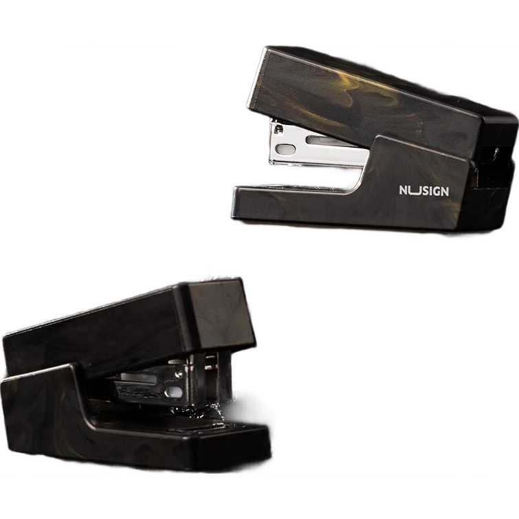Deli Mini Stapler for Students, Compact Office Stapler, Portable Handheld Stapler, Small Size with 830 Staples Included, Black NS083C