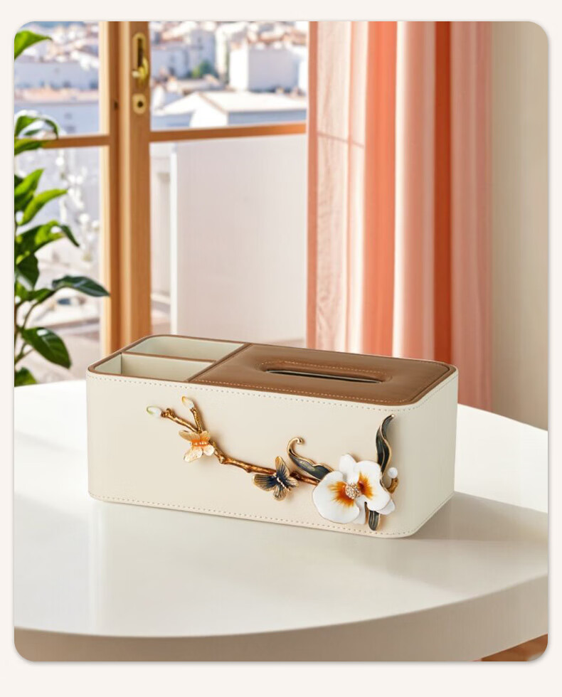 Nuoshiman Luxury Tissue Box, Living Room High-End Coffee Table Decoration, Multifunctional Storage, Housewarming Gift for Moving 9