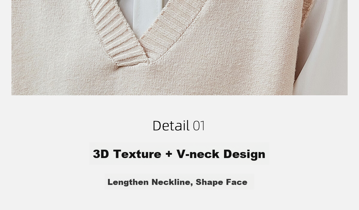 PinCai Knitted Vest for Women, V-Neck Sweater, Sleeveless Cardigan, Loose-Fitting Top P137Z5837 12
