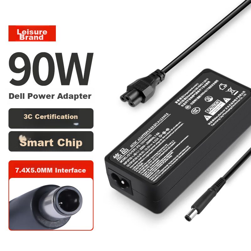 Зарядное устройство для ноутбука Dell Youpin 90W, 19.5V 4.62A, с портом 7.4 мм