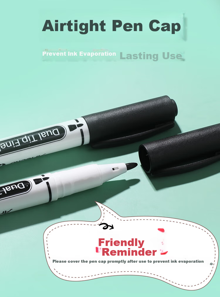[Lowest Price Online] Mont Marte Yikou Series Dual-Tip Markers 12-Pack, Art Quick-Drying Markers, Outlining Pens, Needle-Tip Pens for Drawing And Design, Water-Based Pens ATOD-CM1205 Art Sketching 7