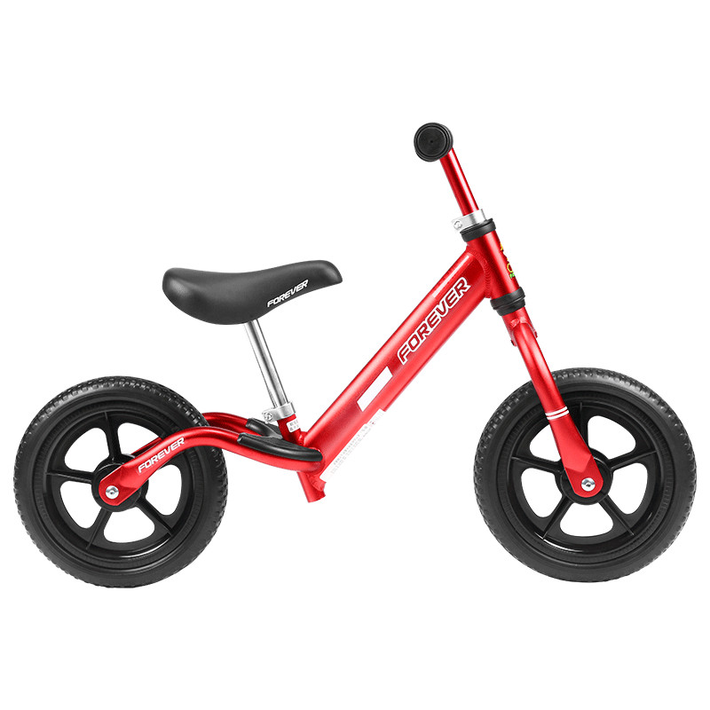 FOREVER Children's Balance Bike, Kids' Scooter for Ages 2-6, Gliding Bicycle, Two-Wheel No-Pedal Bike, Wine Red Color