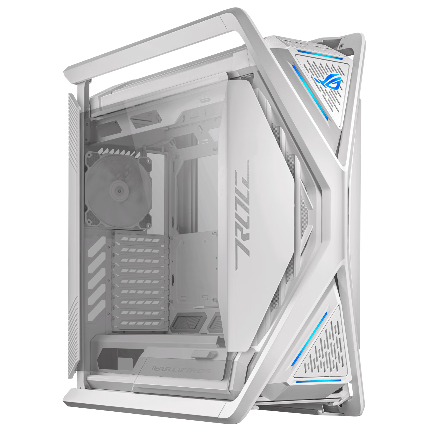 ASUS ROG HYPERION GR701 White Genesis Chassis, Dual C-Port Optimized Version, Compatible with ROG MAXIMUS 800 Series Motherboards / Supports EATX Motherboard