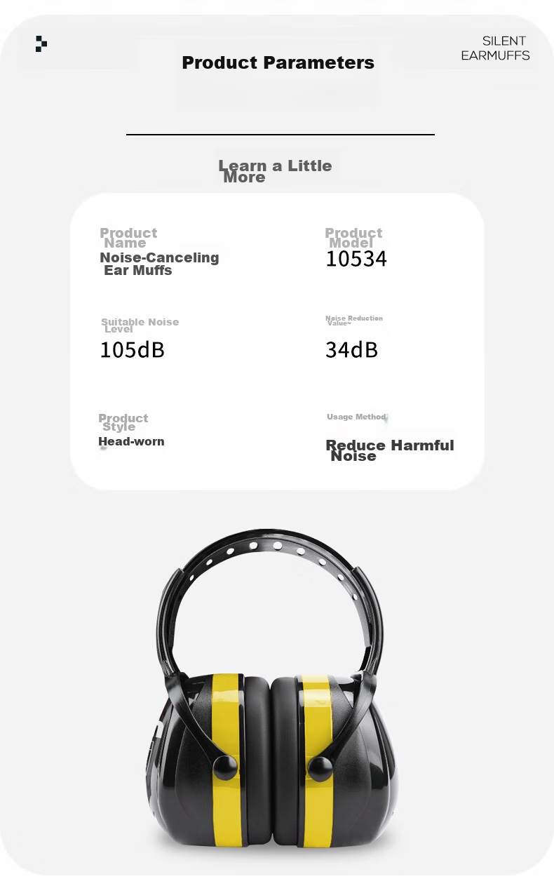 VIAN Soundproof Earplugs, Noise Reduction Sleep Aid, Noise Cancellation, Industrial Noise Reduction, Anti-Interference Headphones, 10534 Earplugs 3