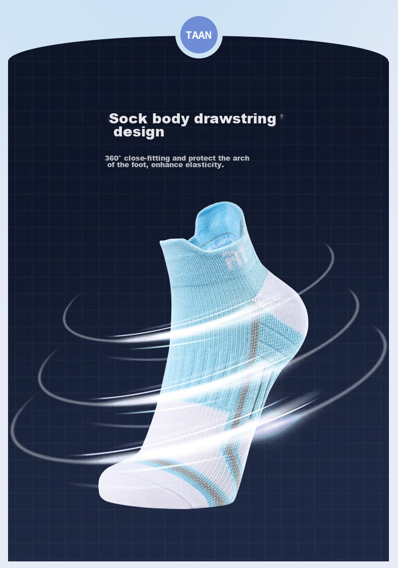Taan Badminton Socks with Thick Terry Bottom Cotton Socks for Running, Fitness And Sports T525 3 Pairs Pack 5