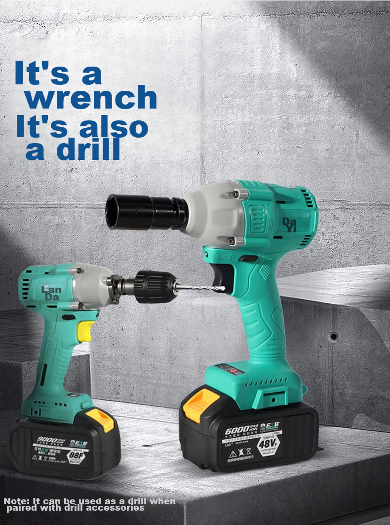 Dayi Electric Wrench, A3 Lithium Battery Rechargeable 310N Impact Wrench, Air Gun, Genuine Product, Bare Machine 2106 5