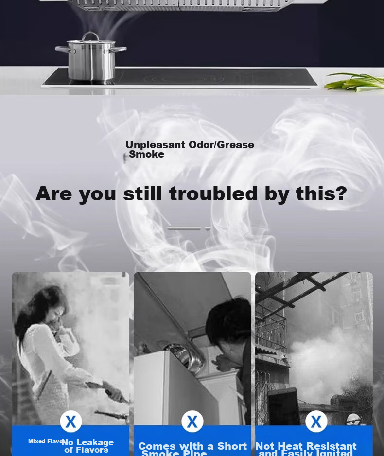 Pupai Double-Layer Thickened Aluminum Foil Exhaust Pipe for Range Hood, Kitchen, Bathroom Heater Ventilation Duct, Adjustable Flexible Air Outlet Hose, Diameter 10cm x Length 5m 2