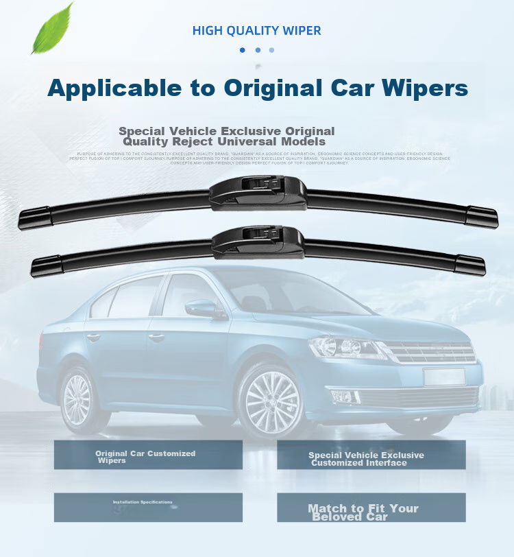 Aoye Windshield Wiper Blades Compatible with Chery Tiggo 3X (17-24)/ Tiggo 3XE/3X PLUS, Frameless Design, Pair Set 21+17 4