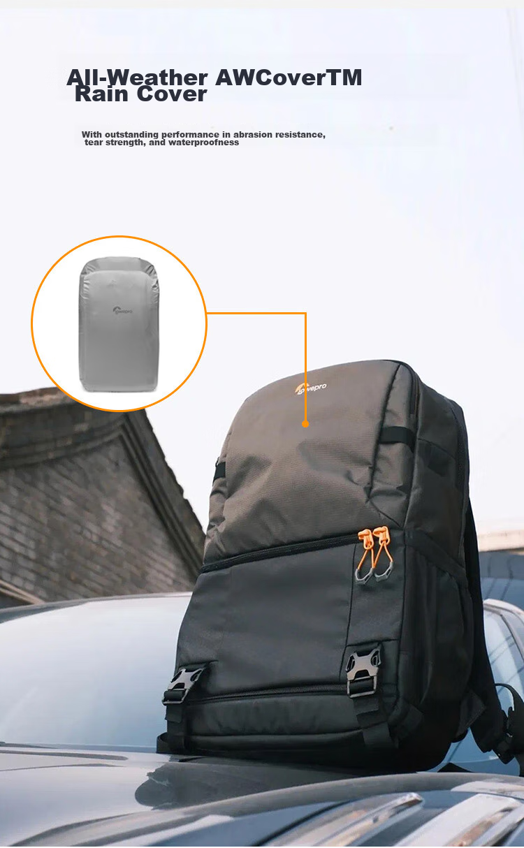 LOWEPRO Leshebao Camera Bag, Fastpack BP 250AW III Fengxingzhe, Professional DSLR And Mirrorless Outdoor Travel Rainproof Backpack Photography Bag, Black, LP37333-PWW 6