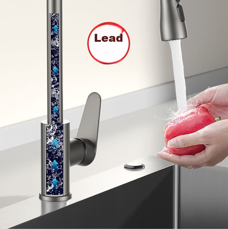 MEJUE Kitchen Faucet, Pull-Out Tap, Healthy Sink Hot And Cold Tap, 360° Rotating Vegetable Washing Basin Tap Z-1119 19