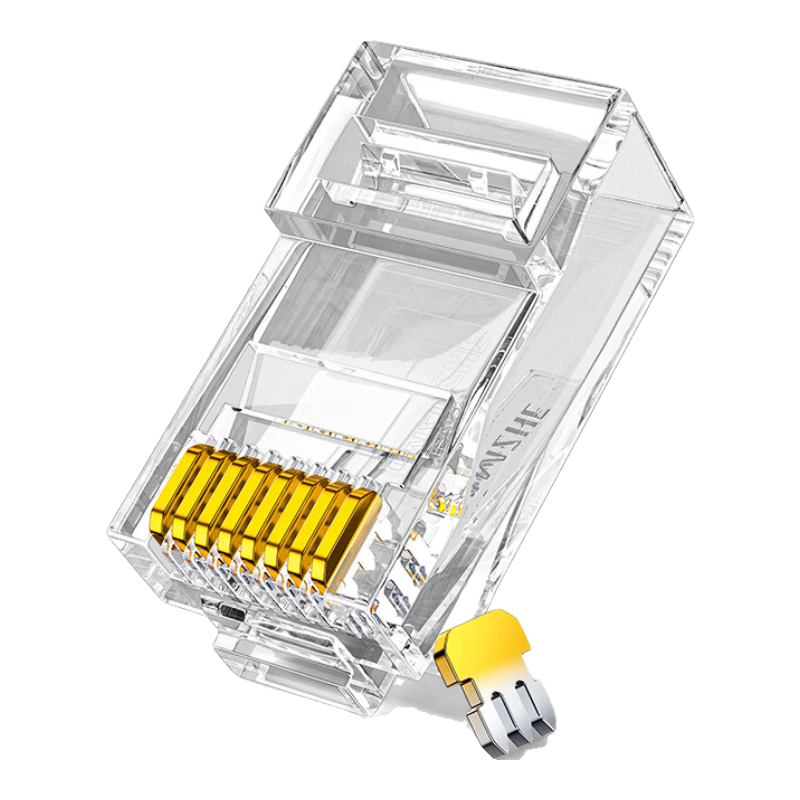 SAMZHE Cat6 Ethernet Cable Connector Two-Piece 10 Gigabit Unshielded Network Plug RJ45 Engineering Grade Network Cable Connector Cat6 Crystal Head 100 Pieces RL-26100