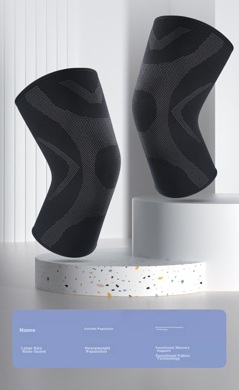 Mdikawe Plus Size Knee Pads for Overweight And Obese Men, Sports Knee Support for Heavyweight Jogging And Jump Rope, Leg Protection for Women XXL 11