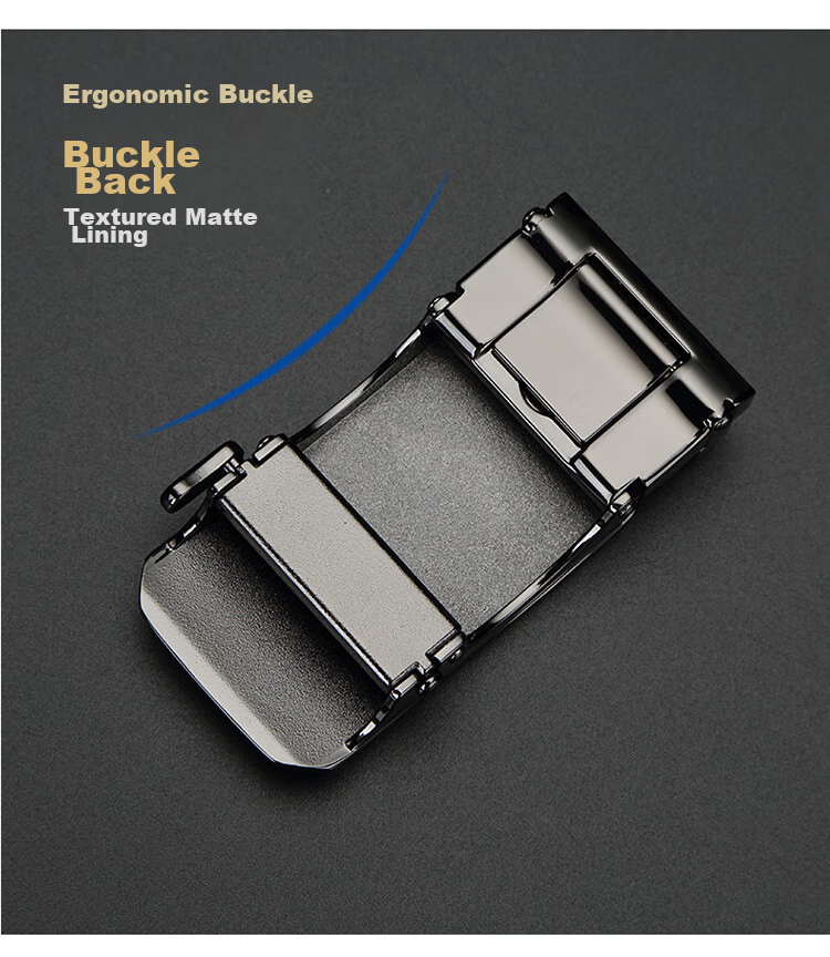 CROCODILE Valentine's Day Gift for Men, Single Automatic Buckle, No Strap, Alloy Leather Belt Buckle with Card Slot, Wearable K 8